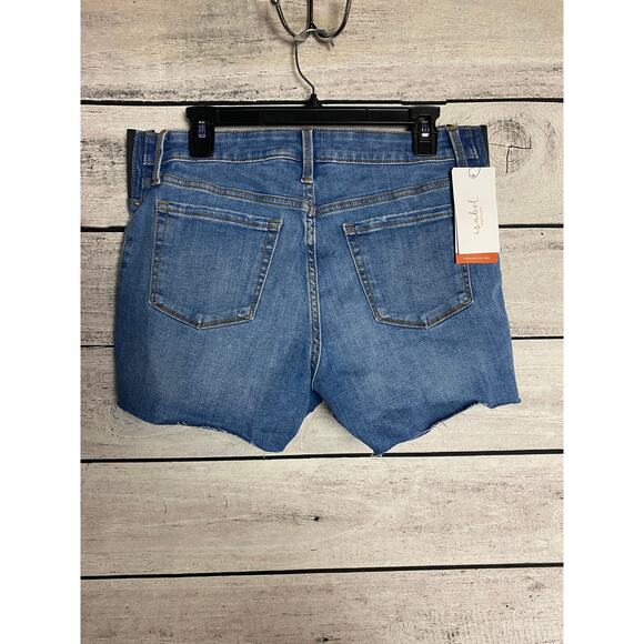 NWT Isabel Maternity by Ingrid Midi Jean Shorts - Size 10 - Picture 2 of 4